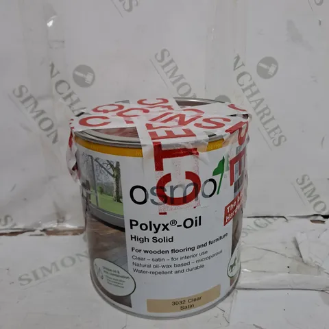 OSMO POLYX-OIL ORIGINAL 3032 CLEAR SATIN - 2.5L - COLLECTION ONLY