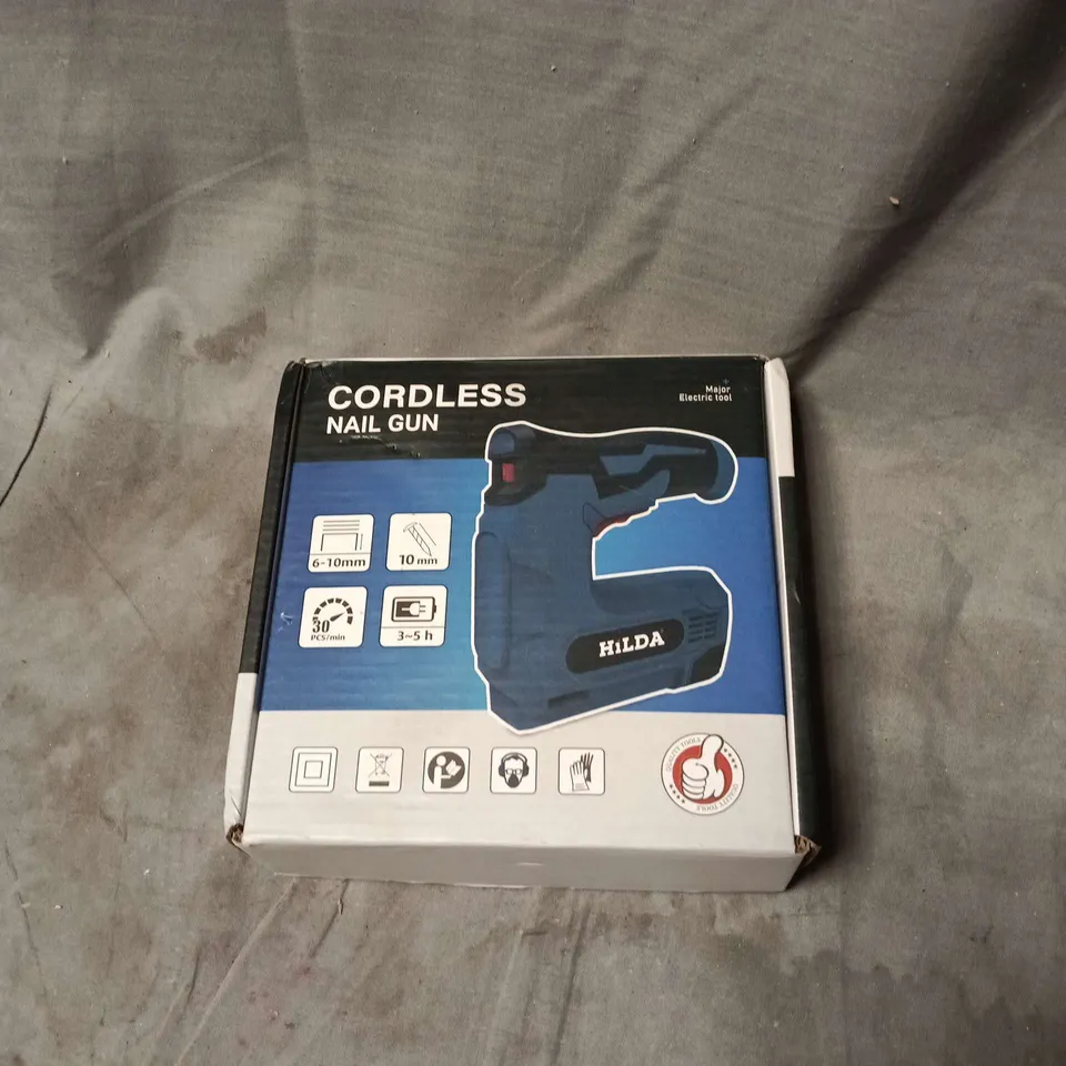 HILDA CORDLESS NAIL GUN – BOXED, BLUE