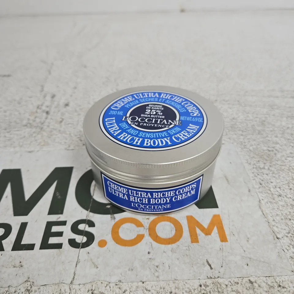 L'OCCITANE ULTRA RICH BODY CREAM WITH 25% SHEA BUTTER – 200 ML TIN