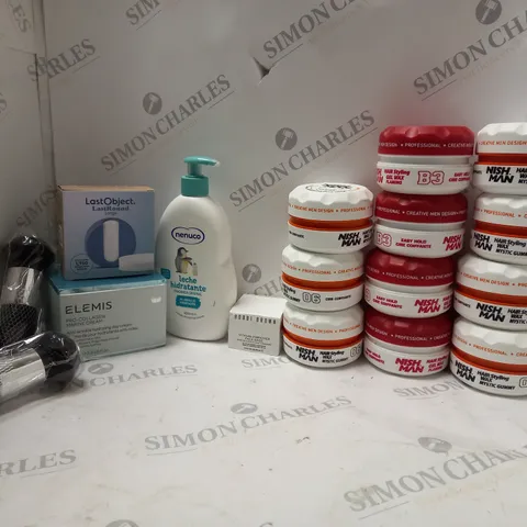 LOT OF HOUSEHOLD ITEMS TO INCLUDE HAIR STYLING GEL WAX, ETC
