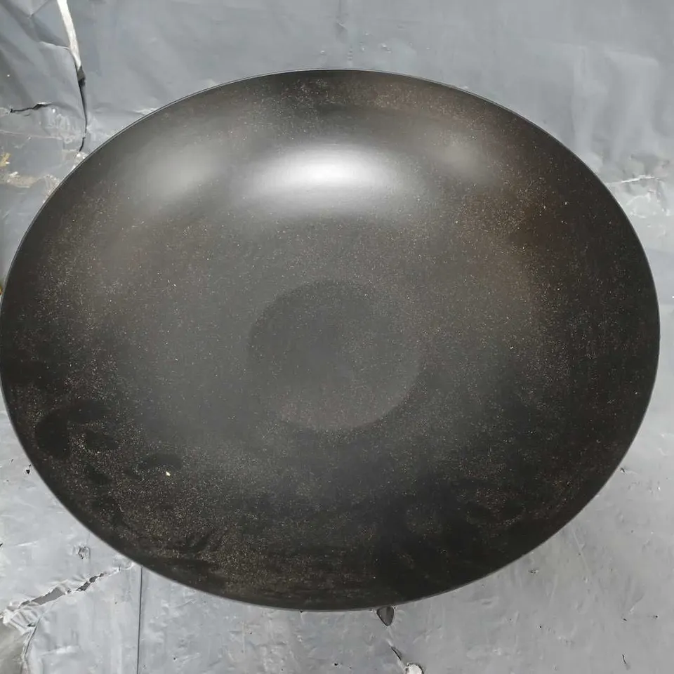 METAL SPUN PEDESTAL BOWL