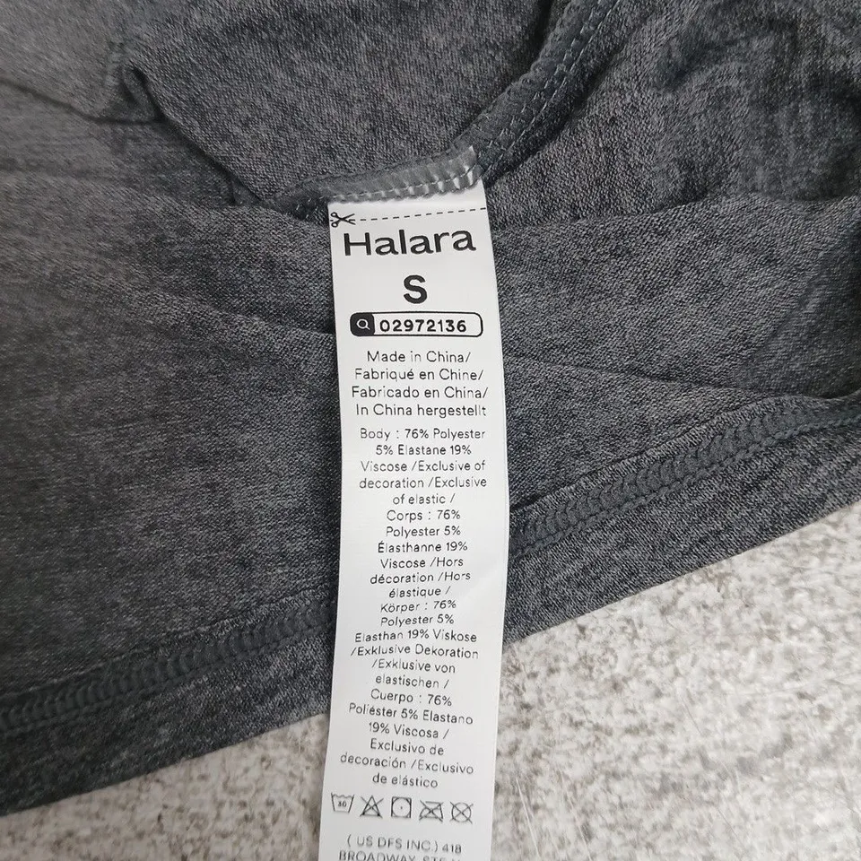 HALARA WOMEN'S GREY KNIT LONG-SLEEVE TOP – SIZE S