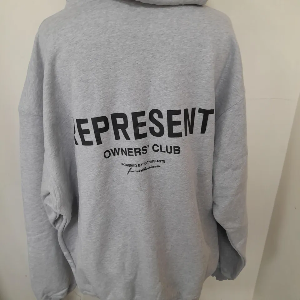 REPRESENT OWNERS CLUB GREY HOODIE - L