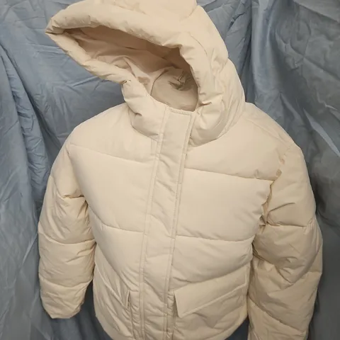 MANGO KIDS PADDED JACKET – UK12 (EU 152) – BEIGE, HOODED