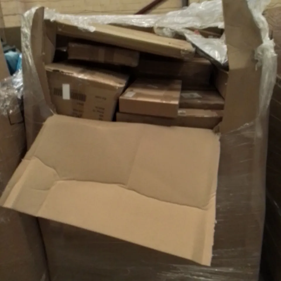 PALLET OF UNPROCESSED ITEMS TO INCLUDE DRAWS CABINET, 1 MAN POP UPTENT, AND PICNIC FOLDING TABLE