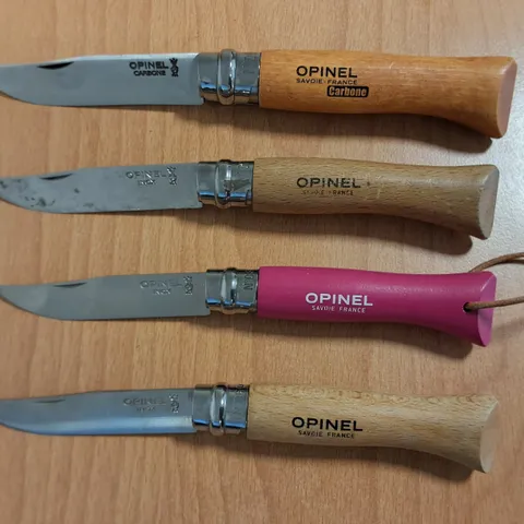 LOT OF 4 OPINEL FOLDING KNIFES