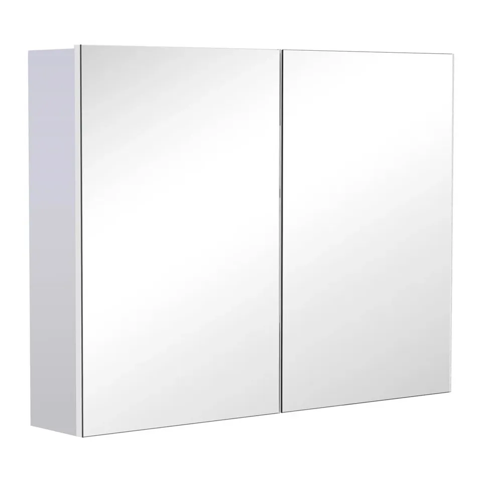 BOXED SAVANA 80CM X 60CM SURFACE MOUNT FLAT MIRROR CABINET ( 1 BOX )