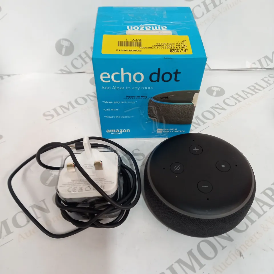 BOXED AMAZON ECHO DOT SPEAKER
