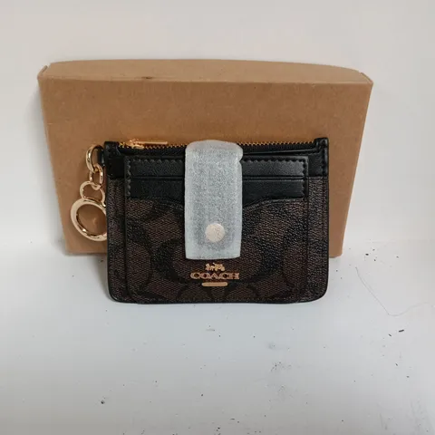 BOXED COACH BROWN COIN PURSE