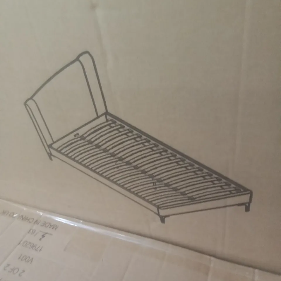 AVENUE KING BED FRAME LIGHT GREY (2 BOXES)