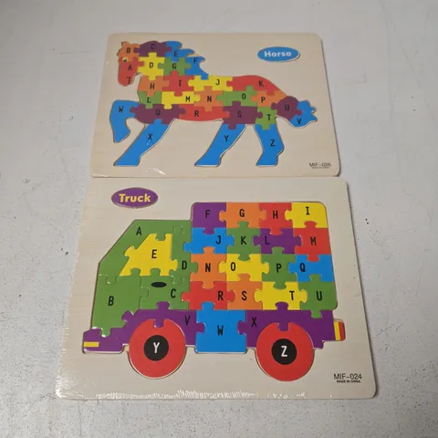 APPROXIMATELY 70 ASSORTED PUZZLE BLOCK TOYS