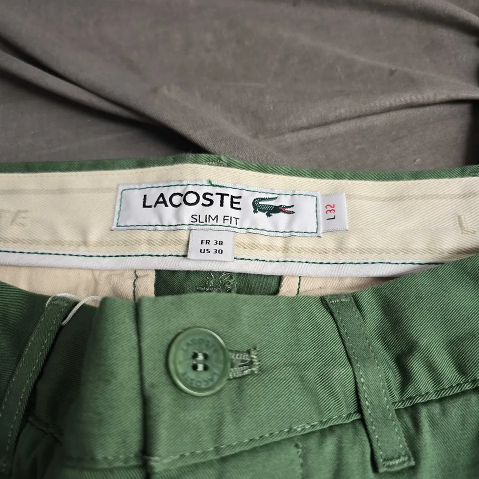 LACOSTE SLIM FIT TROUSERS SIZE US 30