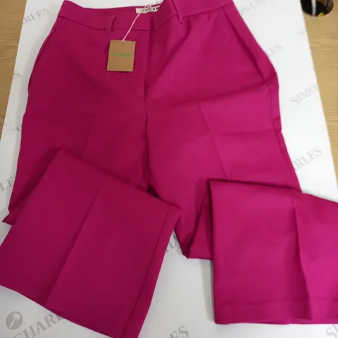 BODEN CHELSEA BI-STRETCH TROUSERS IN PINK - UK 12P