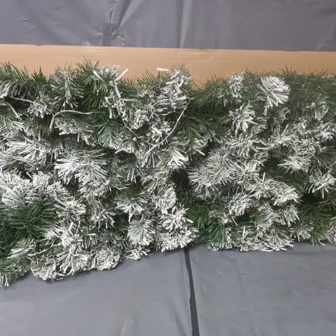 BOXED PRELIT EMPEROR FLOCKED GARLAND (1 BOX)
