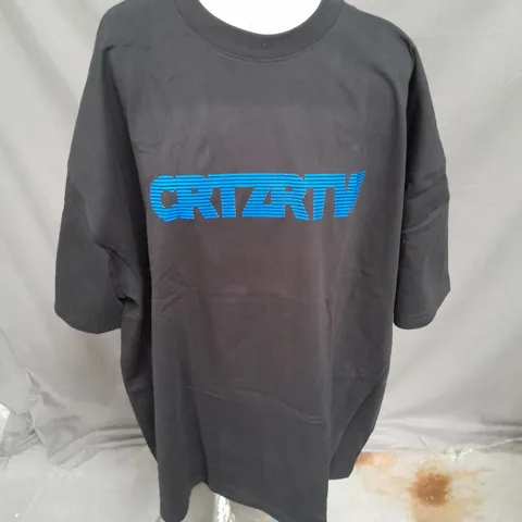 CORTEIZ LOTTO GRAPHIC TEE IN BLACK/BLUE SIZE XXL