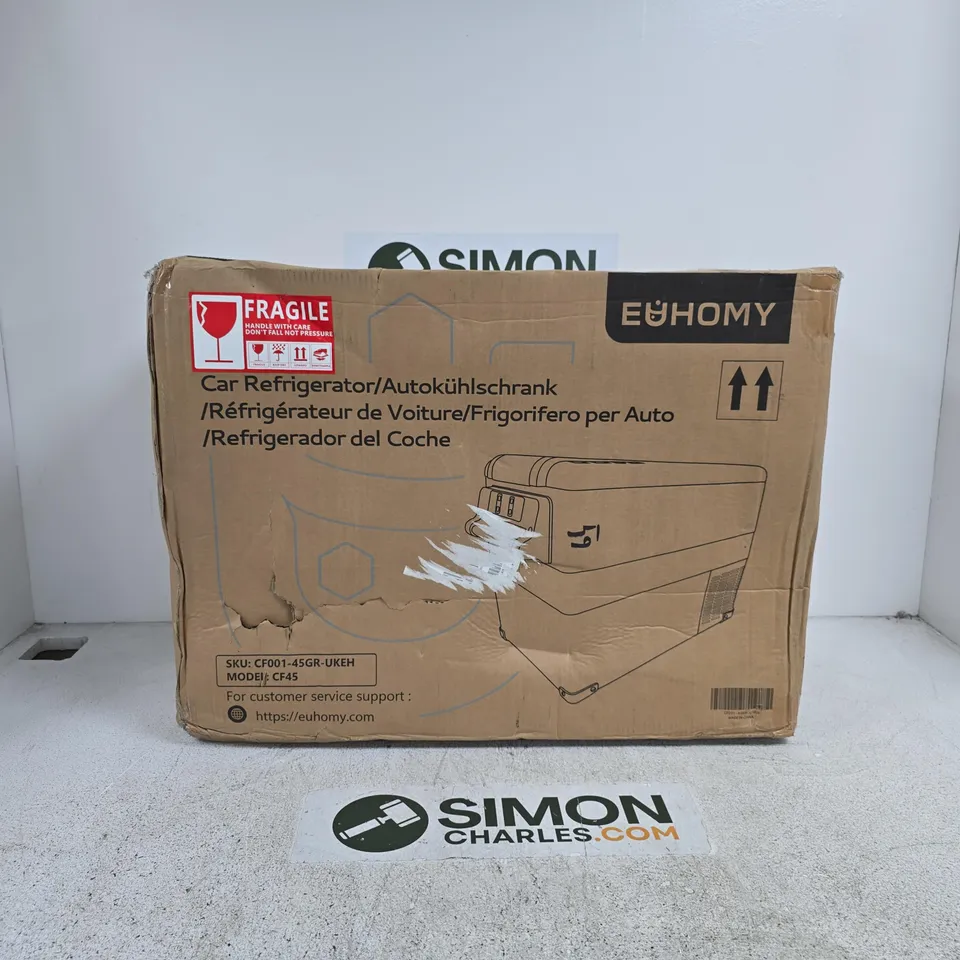 EUHOMY PORTABLE CAMPING FRIDGE, CAR FRIDGE BOXED