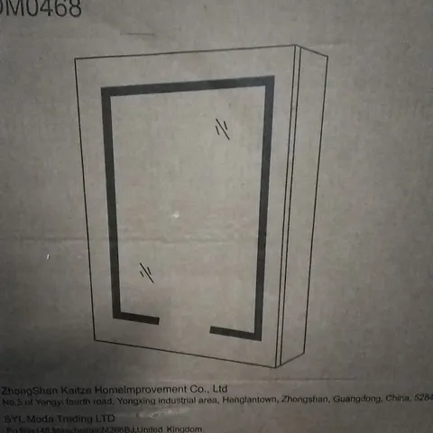 BOXED LIVING AND HOME LED MIRROR CABINET 