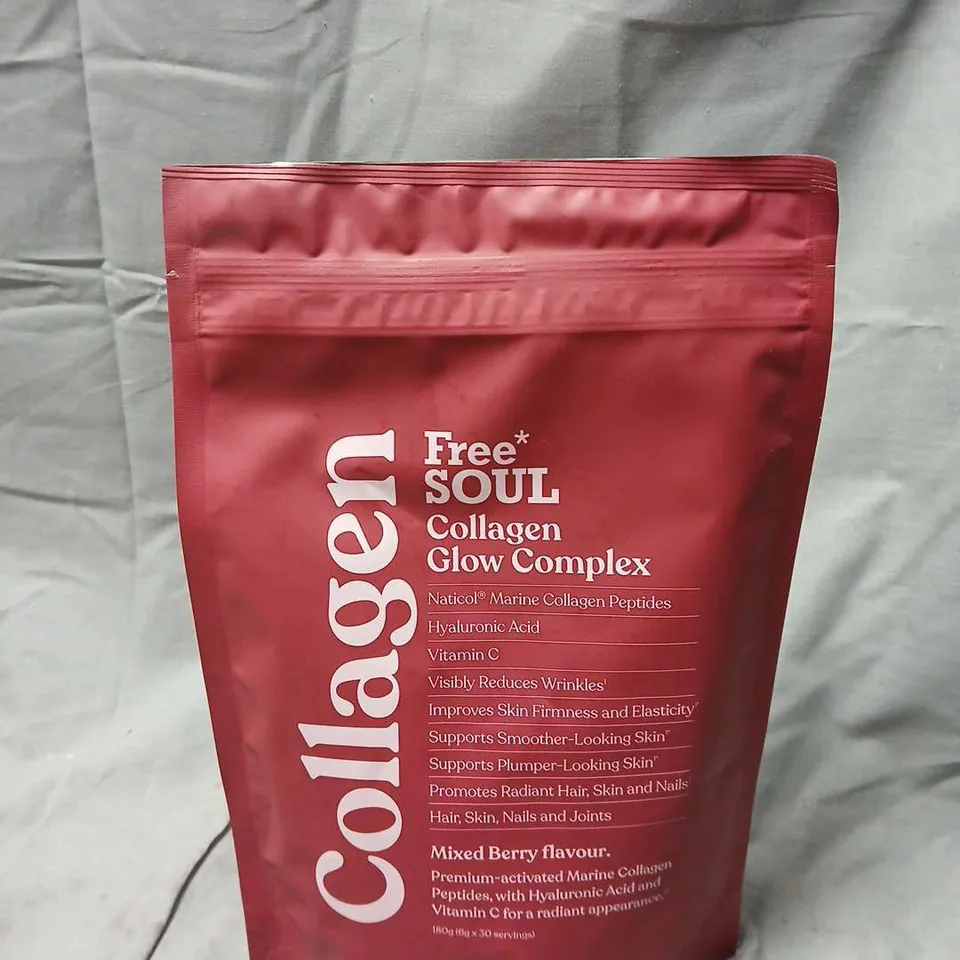 FREE SOUL COLLAGEN GLOW COMPLEX – MARINE COLLAGEN POWDER, MIXED BERRY FLAVOUR