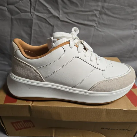BOXED PAIR OF FITFLOP PLATFORM SNEAKERS - UK SIZE 5