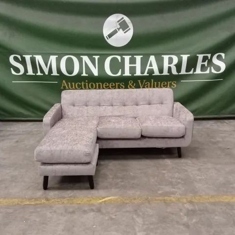 OSLO REVERSIBLE FABRIC CHAISE SOFA - NATURAL