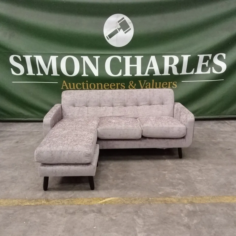 OSLO REVERSIBLE FABRIC CHAISE SOFA - NATURAL RRP £429