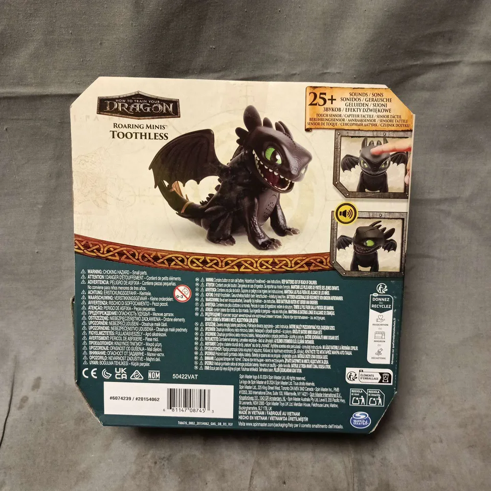 DREAMWORKS HOW TO TRAIN YOUR DRAGON ROARING MINIS TOOTHLESS FIGURE