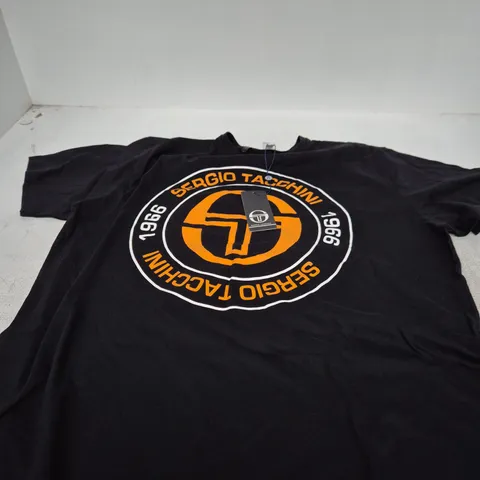 SERGIO TACCHINI BLACK T‑SHIRT – MEN’S XL 