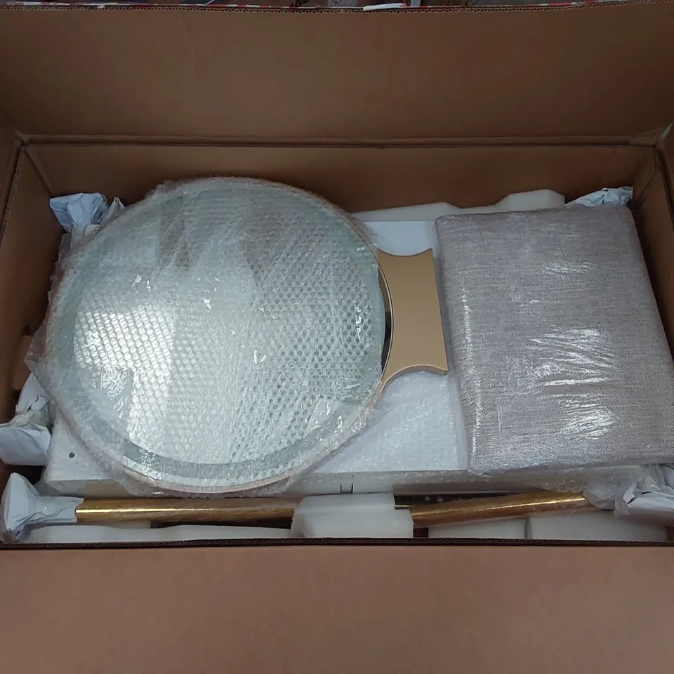 BOXED DRESSING TABLE WITH MIRROR AND STOOL