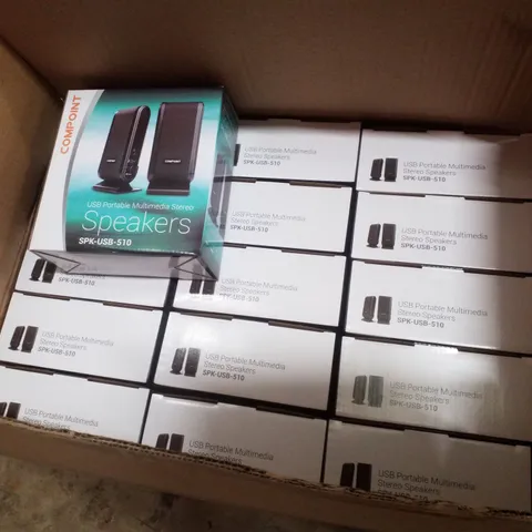 PALLET CONTAINING LARGE QUANTITY OF COMPOINT SPEAKERS