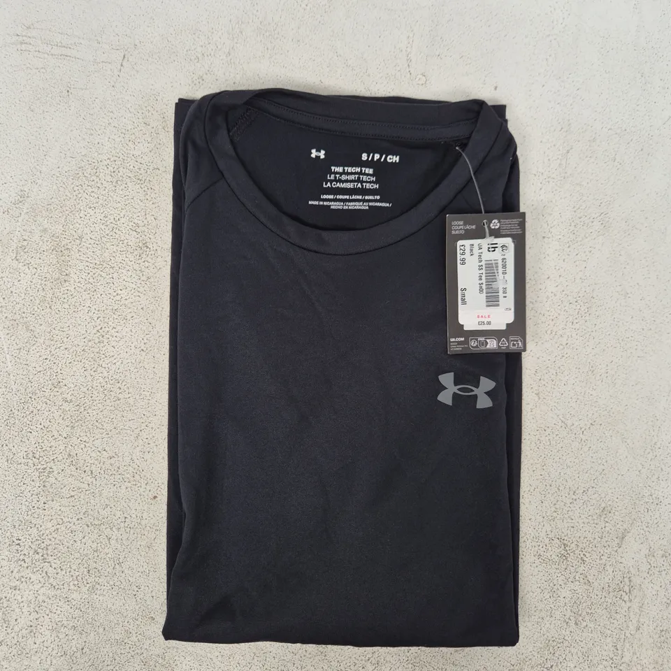 UNDER ARMOUR SHORT SLEEVE T-SHIRT IN BLACK SIZE SMALL