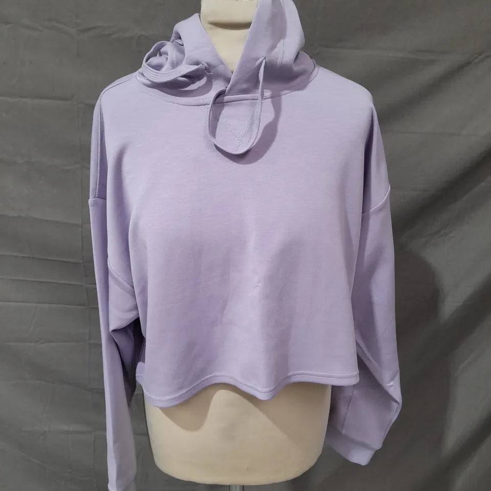 GILLY HICKS PURPLE CROPPED HOODIE - SMALL