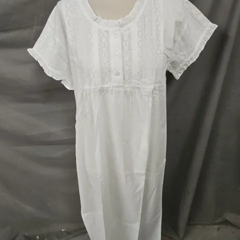 POWELL CRAFT SERENA LADIES NIGHTDRESS IN WHITE SIZE ONE SIZE