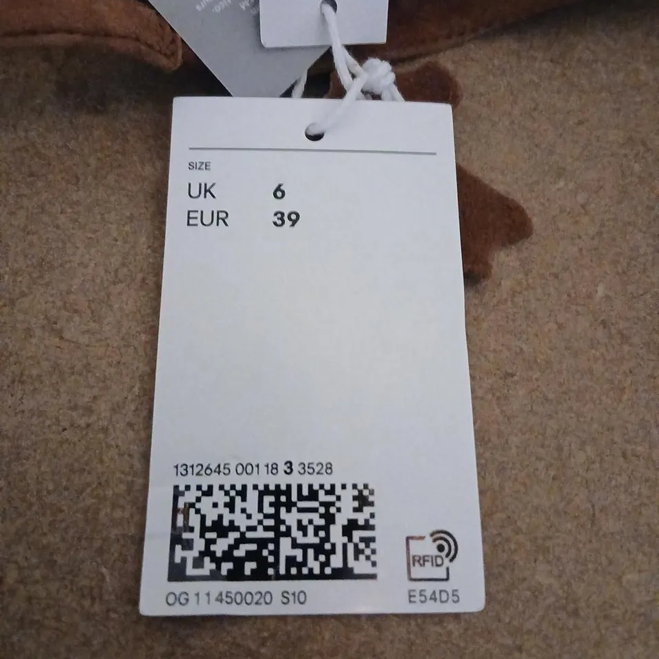 H AND M WOMEN'S BROWN SUEDE SLINGBACK HEELS – UK 6 (EUR 39) PAIR