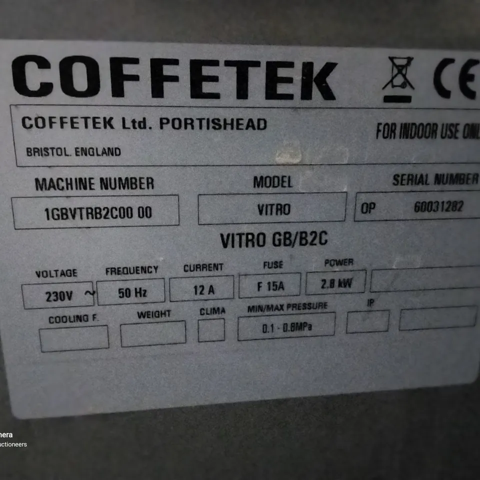 COFFETEK VITRO 4 GB COFFEE MACHINE