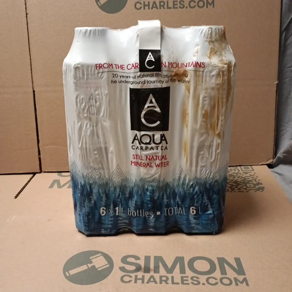 6 X 1L AQUA CARPATICA MINERAL WATER