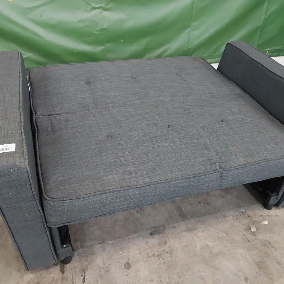 DESIGNER SOFABED CHARCOAL FABRIC 