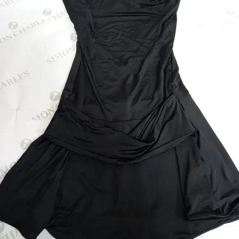 OH POLLY OVERHEAD STRAP DRESS IN BLACK - UK 8