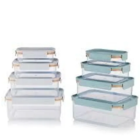 LOCK AND LOCK SET OF 8 NEST OF TABLE CONTAINERS SET