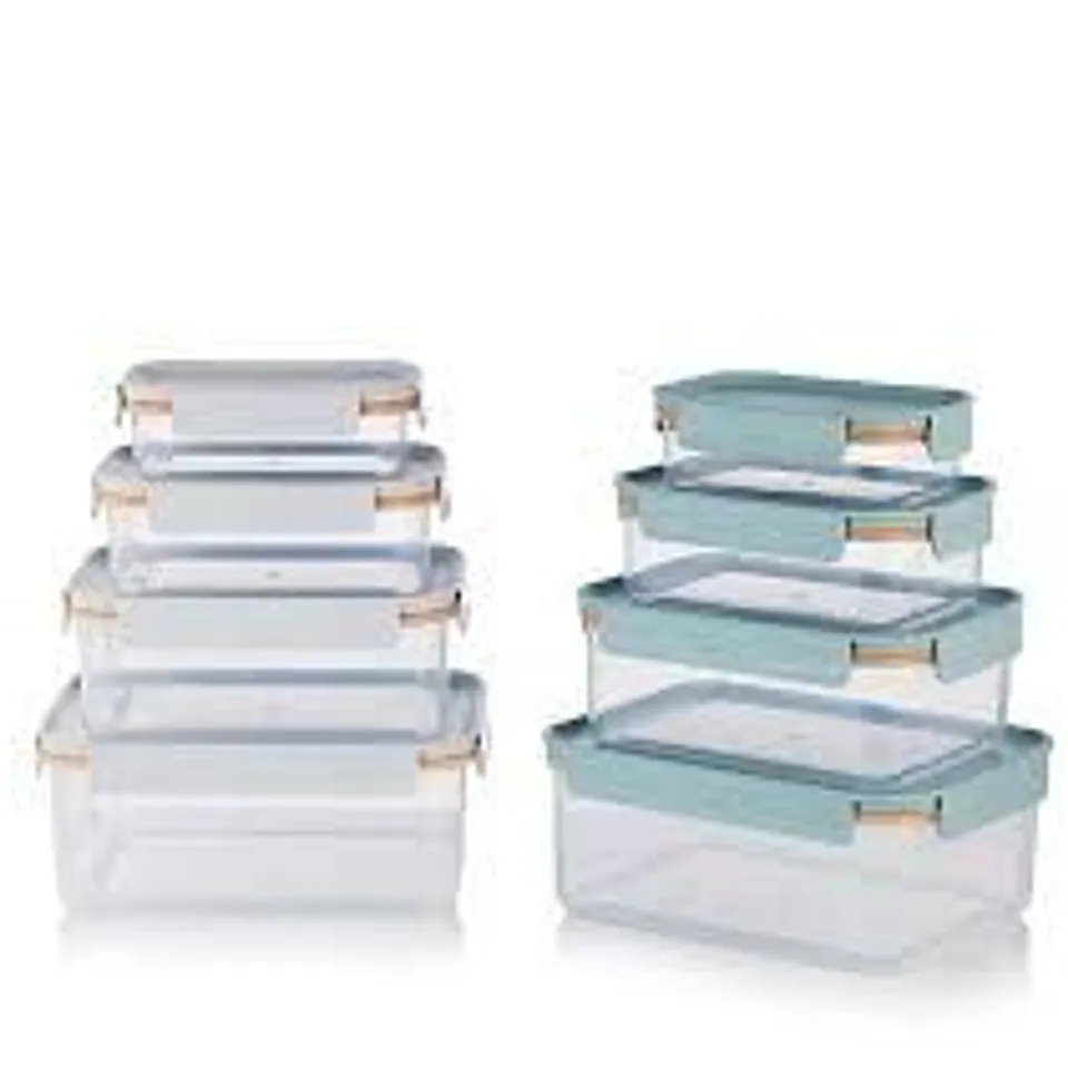 LOCK AND LOCK SET OF 8 NEST OF TABLE CONTAINERS SET