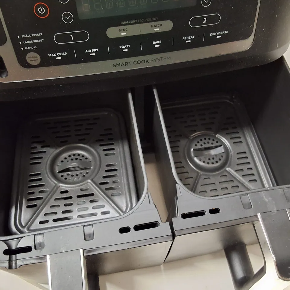 NINJA FOODI MAX DUAL ZONE AIR FRYER AF451UK – BLACK, TWO BASKETS
