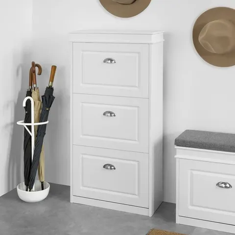 BOXED 12 PAIR FLIP DOWN SHOE STORAGE