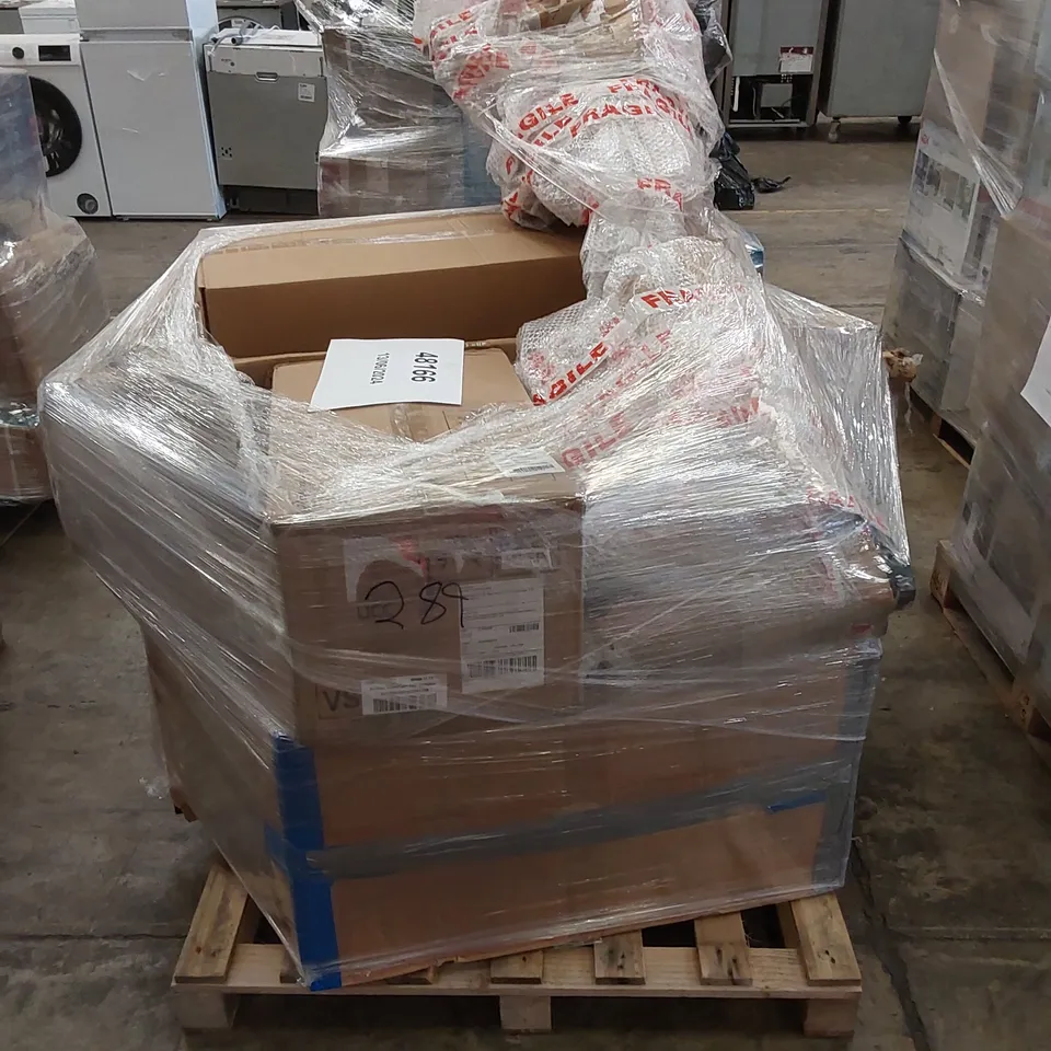 PALLET OF APPROXIMATELY 6 UNPROCESSED RAW RETURN HOUSEHOLD AND ELECTRICAL GOODS TO INCLUDE;