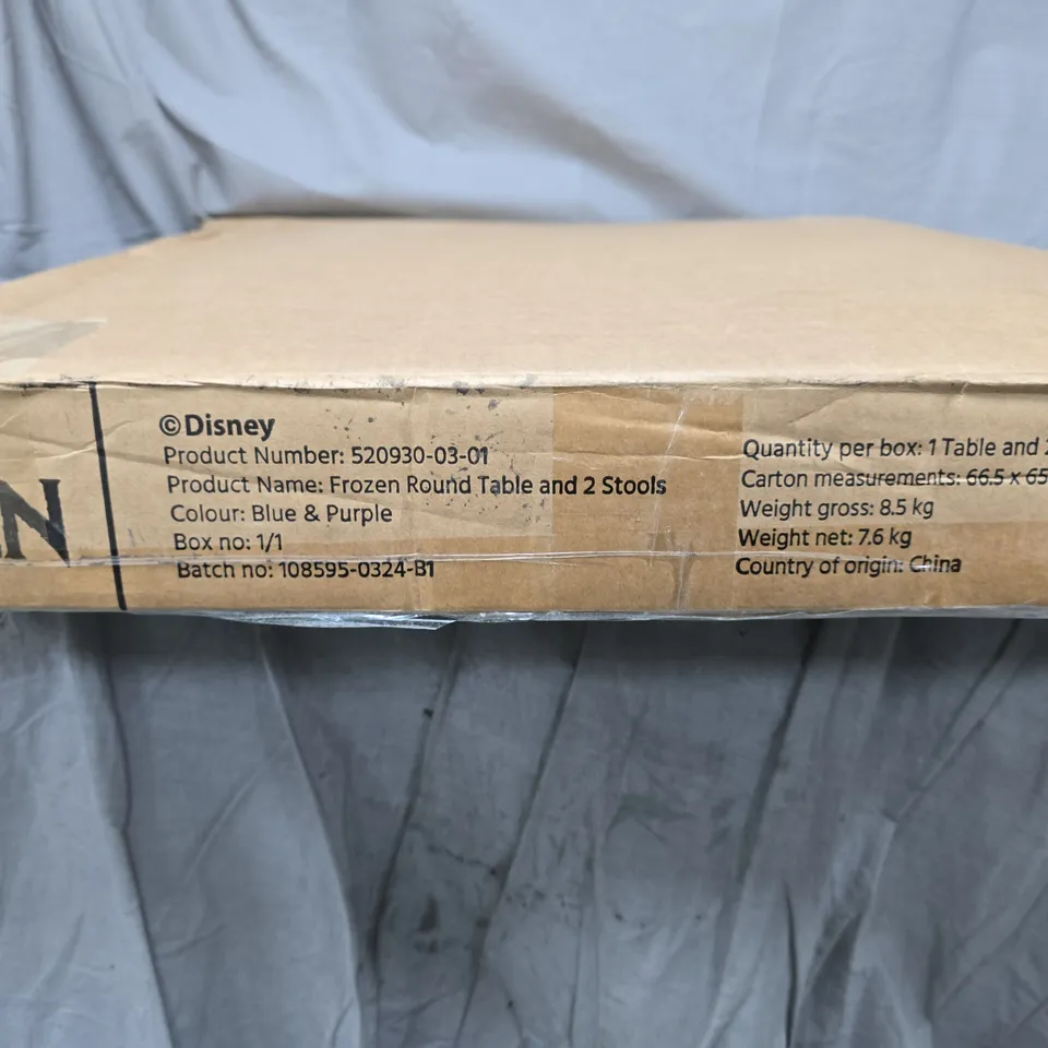 Disney Frozen Round Table with 2 Stools – Nursery Furniture