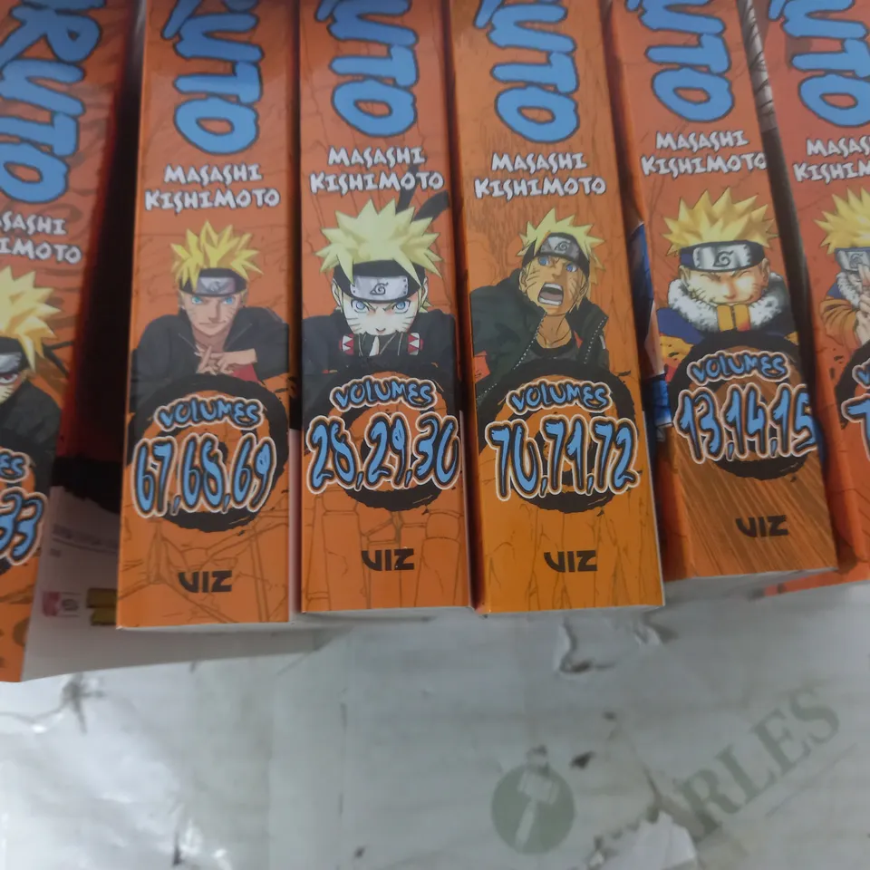 LOT OF 11 NARUTO 3IN1 GRAPHIC NOVELS