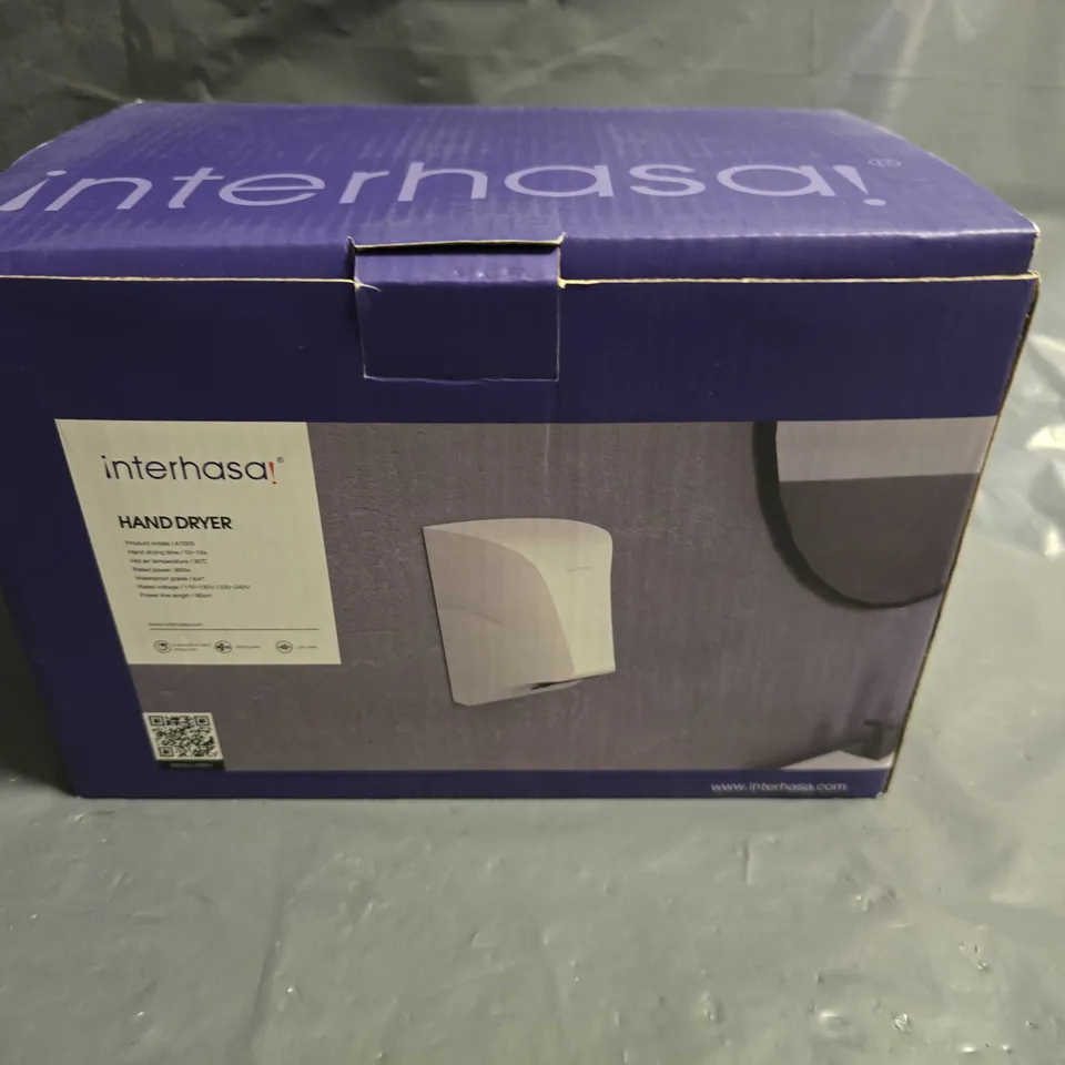 BOXED INTERHASA HAND DRYER A1005