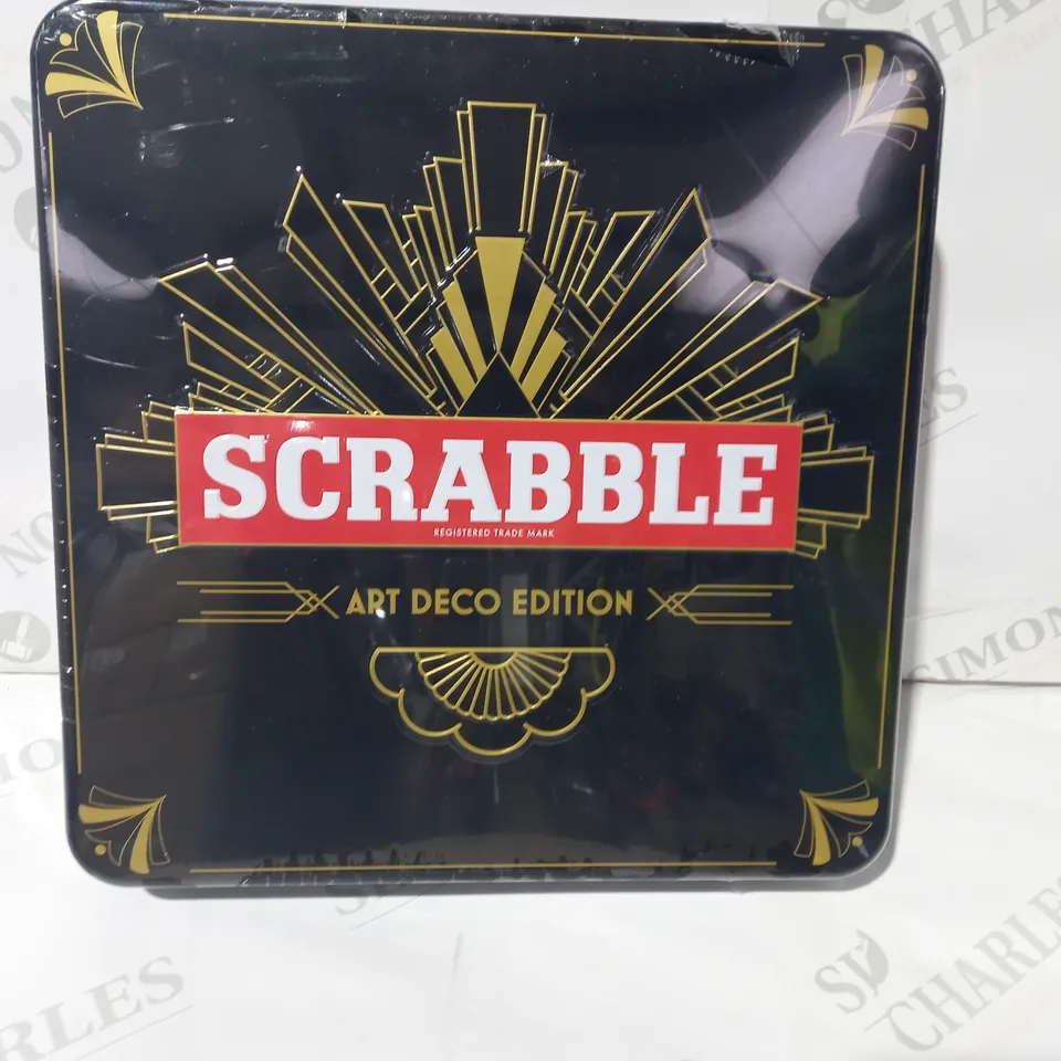 TINDERBOX GAMES SCRABBLE BOARD GAME- ART DECO EDITION