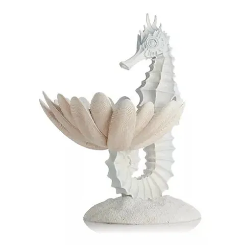 GARDEN REFLECTIONS COASTAL EDIT SEAHORSE BIRD BATH