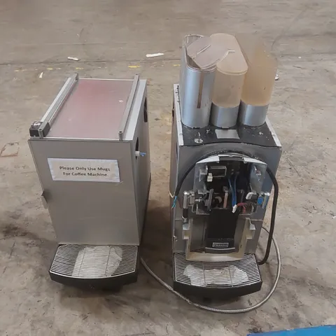 FRANKE SPECTRA VETRO 8 COMMERCIAL COFFEE MACHINE WITH MILK CHILLER (2 ITEMS)