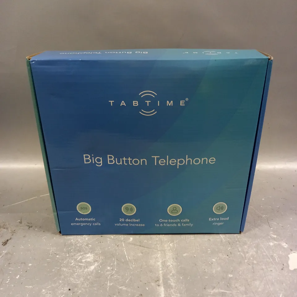 BOXED TABTIME BIG BUTTON TELEPHONE 