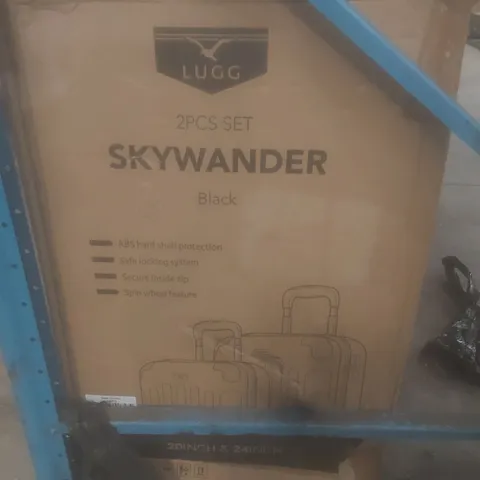 BOXED LUGG 2PCS SKYWANDER 20" & 24" LUGGAGE SET - BLACK